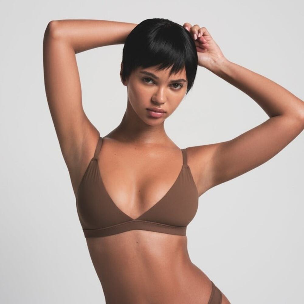SKIMS FITS EVERYBODY Triangle Bralette - Jasper Size S NWT #1865